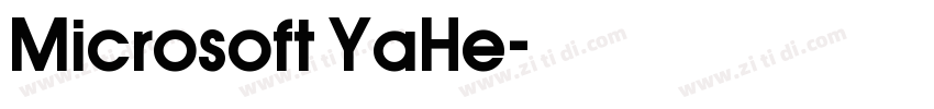 Microsoft YaHe字体转换